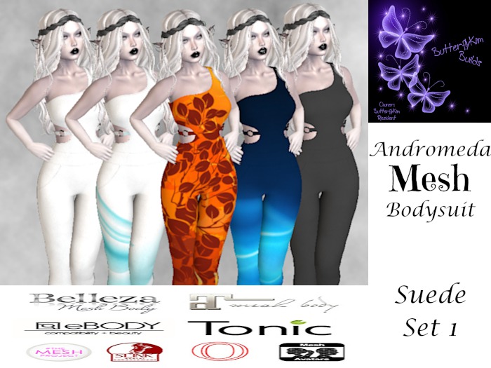 Andromeda Bodysuit - Suede Set 1