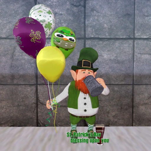 Leprechaun Display w/ Balloons