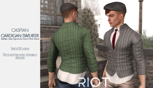 RIOT / Caspian Cardigan Sweater - Fatpack