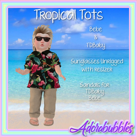 {A} Tropical Tots Shirt & Pants (WearMe)