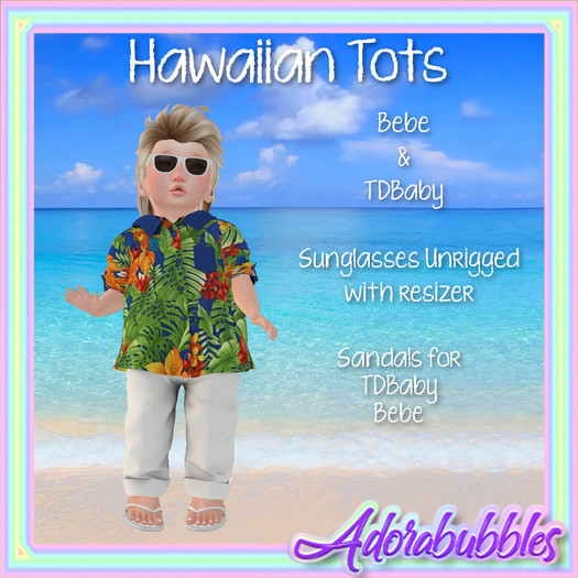 {A} Hawaiian Tots Shirt & Pants (WearMe)