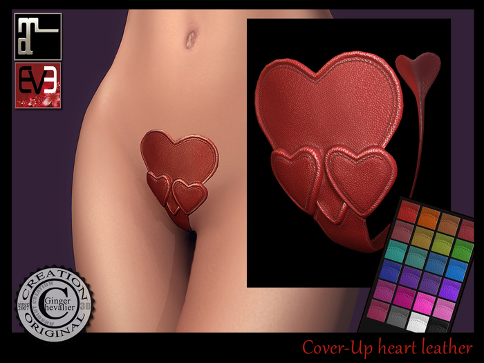 *!* String Cover Up Heart leather / EVE & Maitreya /