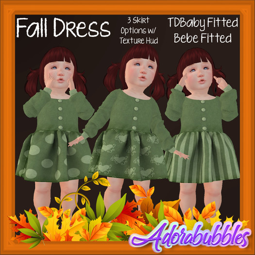 {A} Fall Dress for TDBaby & Bebe Olives (Add)
