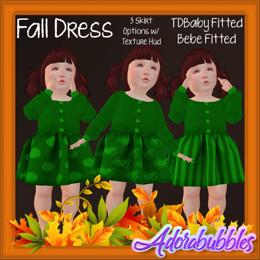 {A} Fall Dress for TDBaby & Bebe Greens
