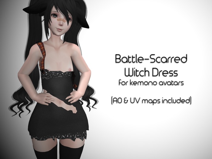 LMF Kemono Battle-Scarred Witch Dress