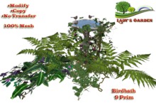 Lady's Garden - Birdbath 9 Prim