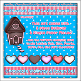 Kawaii Couture - Chocolate Walkway & Paver Set - Hearts