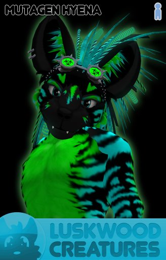 Luskwood Tribal Mutagen Hyena Avatar - Male - Complete Furry Avatar