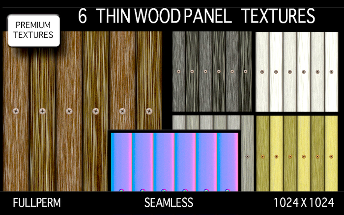 THIN WOOD PANEL TEXTURES