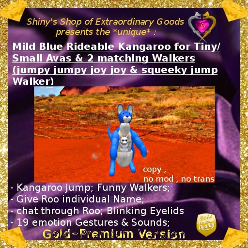 ^..^ Roo Jumper Blue Mild *tiny* *ao off* ✩extraordinary✩ ✩Rich in Features✩ ★★★★★ Gold Premium Version ★★★★★