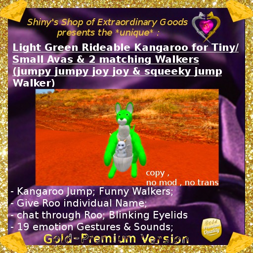 ^..^ Roo Jumper Green Light *tiny* *ao off*