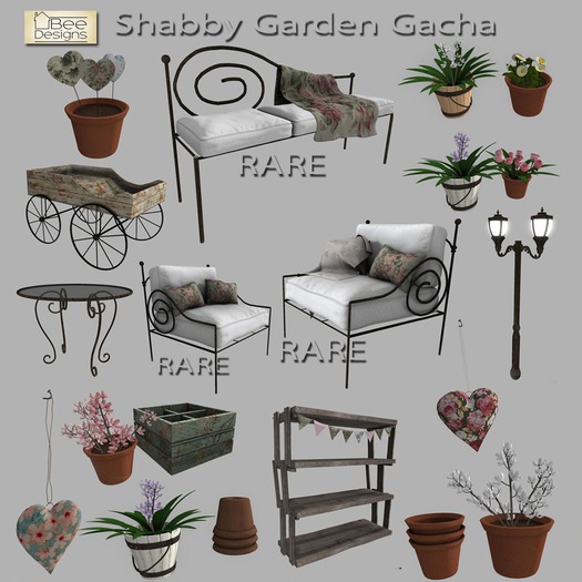 .:Bee Designs :.Mon Amour Dresser Bench 1 RARE
