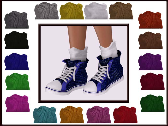 Sequin Sneakers Blue Demo