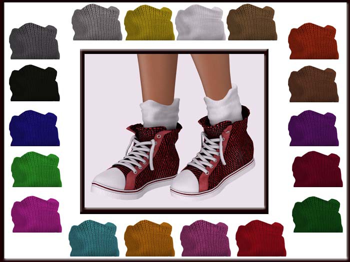 Sequin Sneakers Red Demo