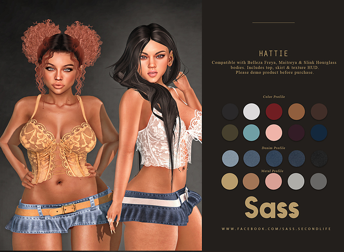sass [hattie] freya hourglass lara