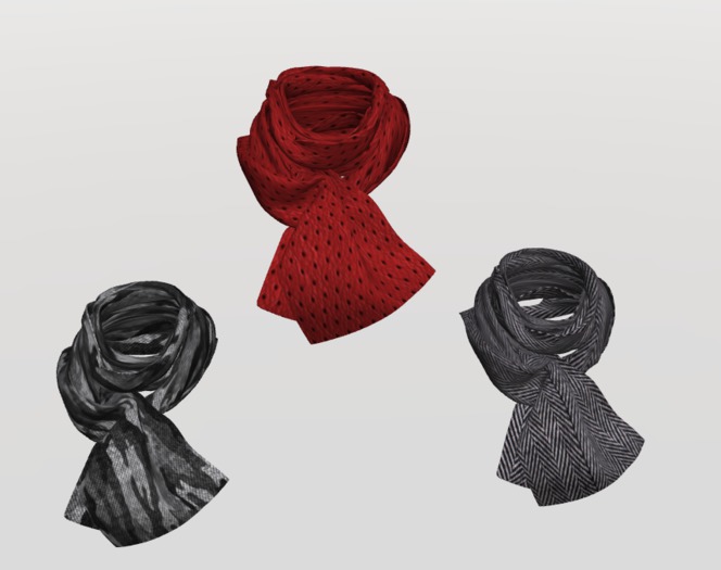 Neck Scarves - 3 Wool Colors, both Rigged and Unrigged