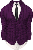RIOT / Caspian Cardigan Sweater - Plum