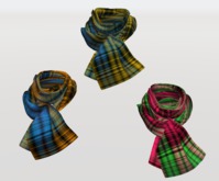 Neck Scarves - 3 Wool Plaid Colors, both Rigged and Unrigged