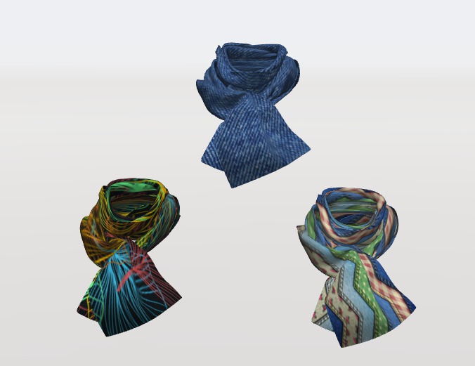 Neck Scarves - 3 Fun Colors, both Rigged and Unrigged