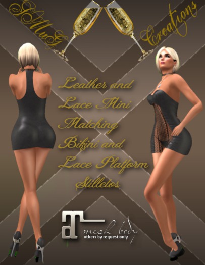 Leather and Lace Mini & Heels