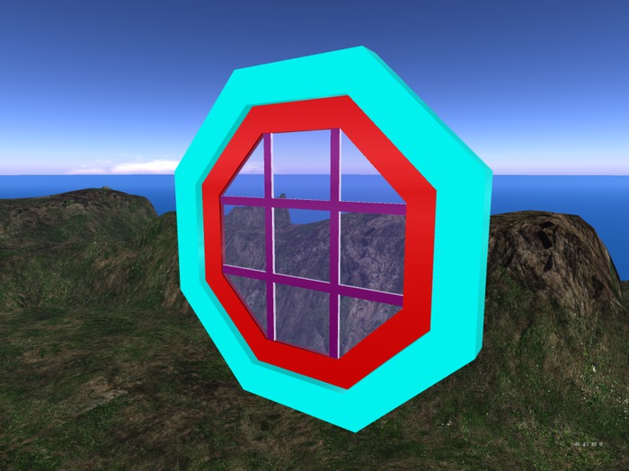One prim mesh window