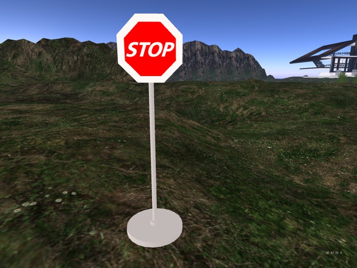 1 Prim Stop Sign