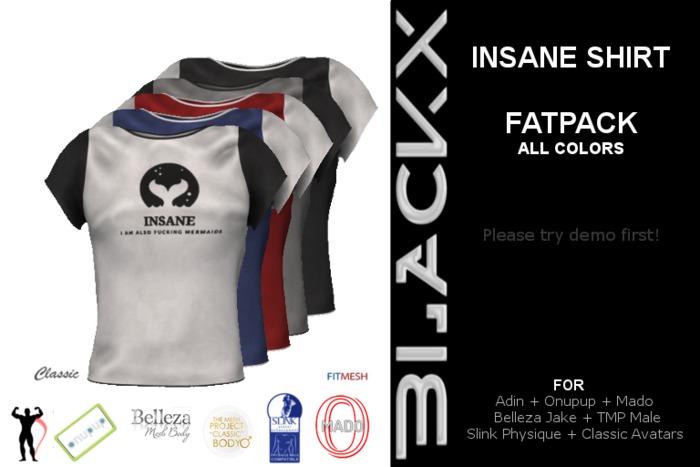 // BLACKX // INSANE SHIRT FATPACK
