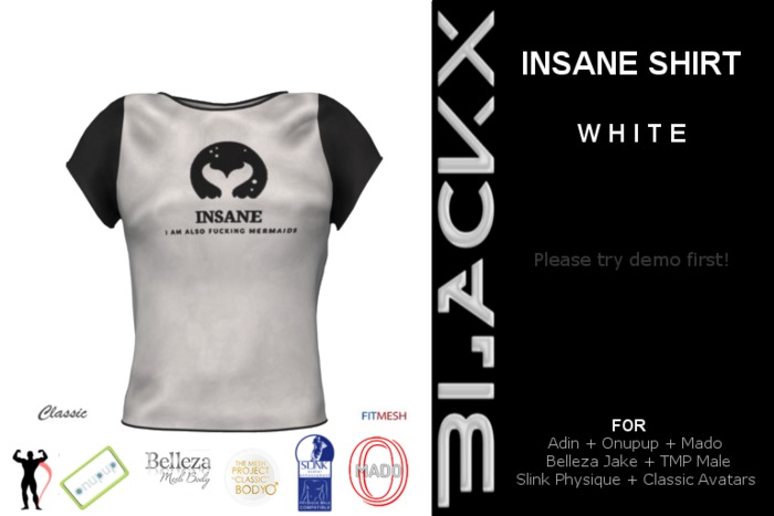 // BLACKX // INSANE SHIRT WHITE