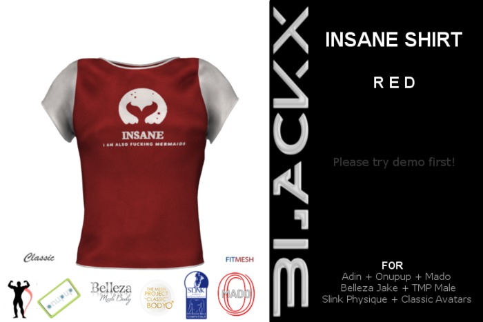 // BLACKX // INSANE SHIRT RED