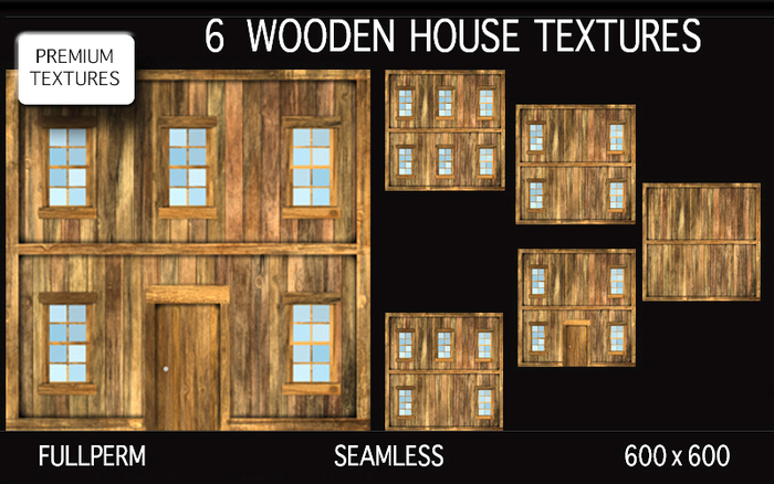 Second Life Marketplace - WOODEN HOUSE TEXTURES