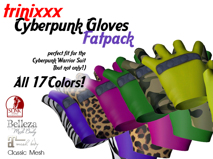 trinixxx Cyberpunk Warrior Gloves  FATPACK
