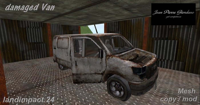 damaged Van mesh BOX