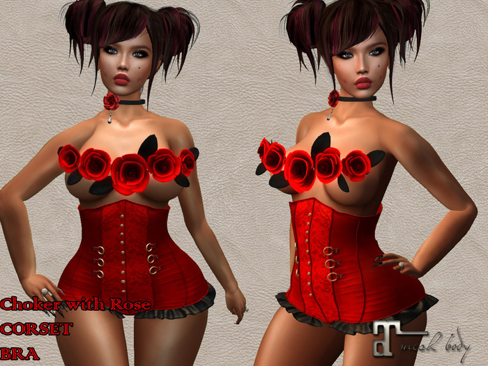 OUTFIT "ROSE" (only Maitreya Lara)