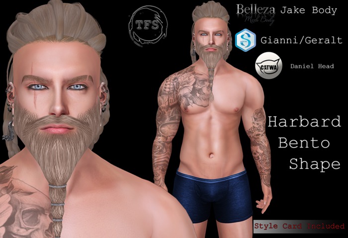 TFS - Harbard Bento Shape For Catwa Head Daniel