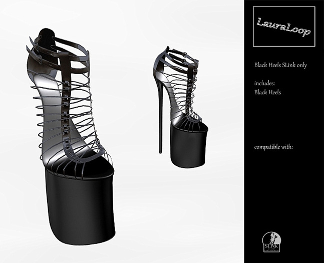 LauraLoop Black Heels SLink only