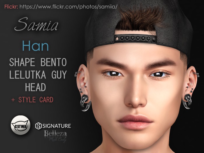 Samia - Han Shape - Lelutka Guy Head