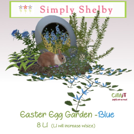 Easter Egg Garden Box - blue