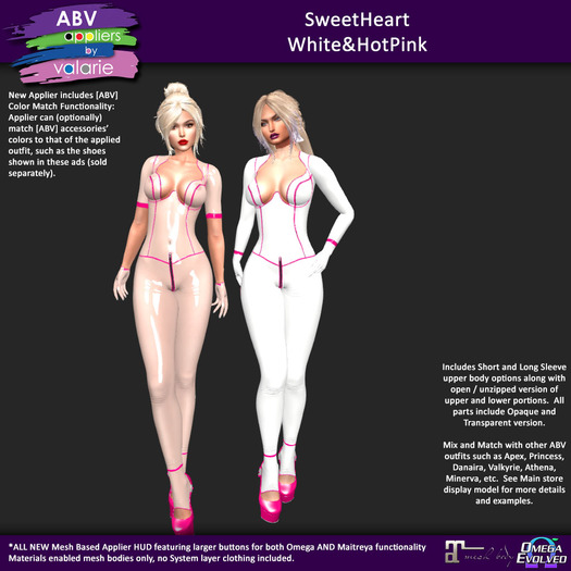 [ABV] SweetHeart - White&HotPink