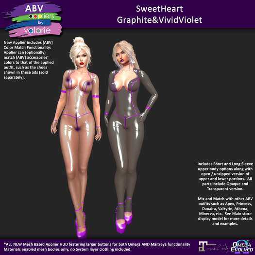 [ABV] SweetHeart - Graphite&VividViolet