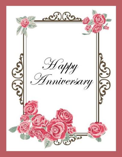 Happy Anniversary Roses Card
