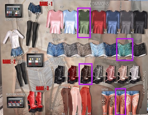 N-Uno & Nanika // Audrey 4 PC SET