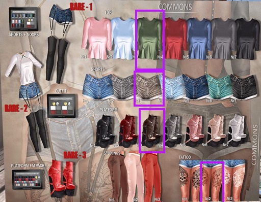 N-Uno & Nanika // Audrey 4 PC SET