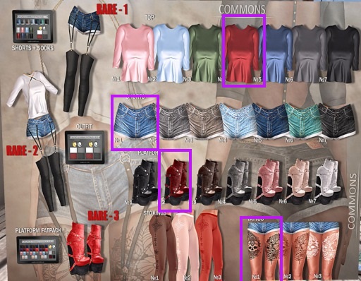 N-Uno & Nanika // Audrey 4 PC SET