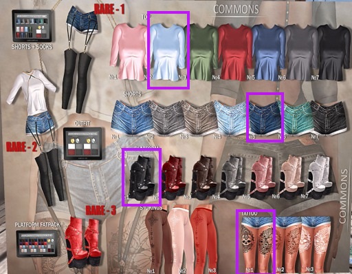 N-Uno & Nanika // Audrey 4 PC SET