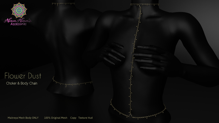 NaaNaa's  Flower Dust  Body Chain Fatpack [Wear Me]