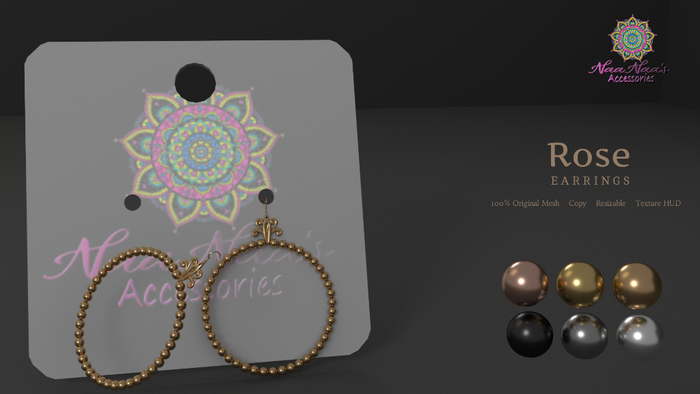 NaaNaa's Rose Earrings Fatpack [Wear Me]
