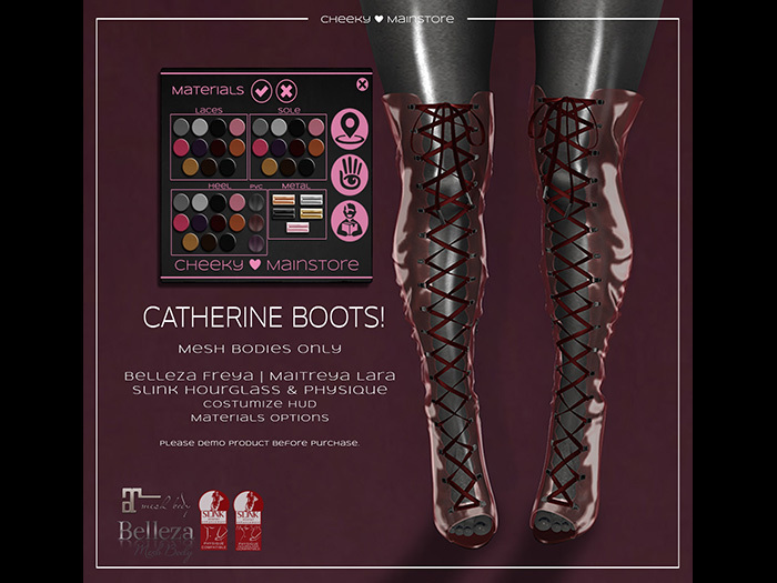 .:cheeky:. Catherine Boots! PVC Red