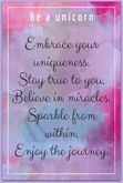 Unicorn quote poster 