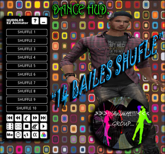 HUD DE 14 BAILES SHUFFLE - >>>!!!ANIMEET GROUP!!!<<<