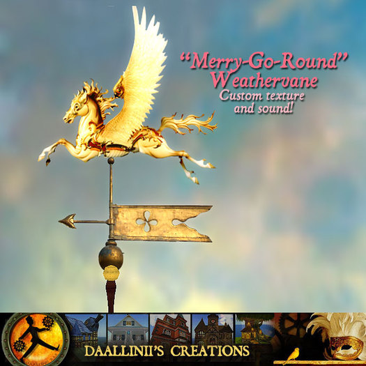 WeatherVane ~ Merry go round Pegassus